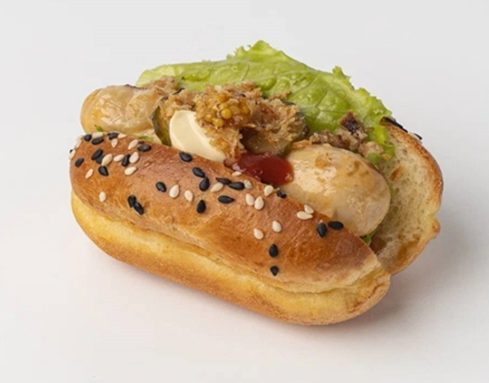 Мини хот-дог с куриной колбаской 6шт