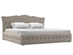 Кровать интерьерная Герда 200, Бежевый, Микровельвет, 108398