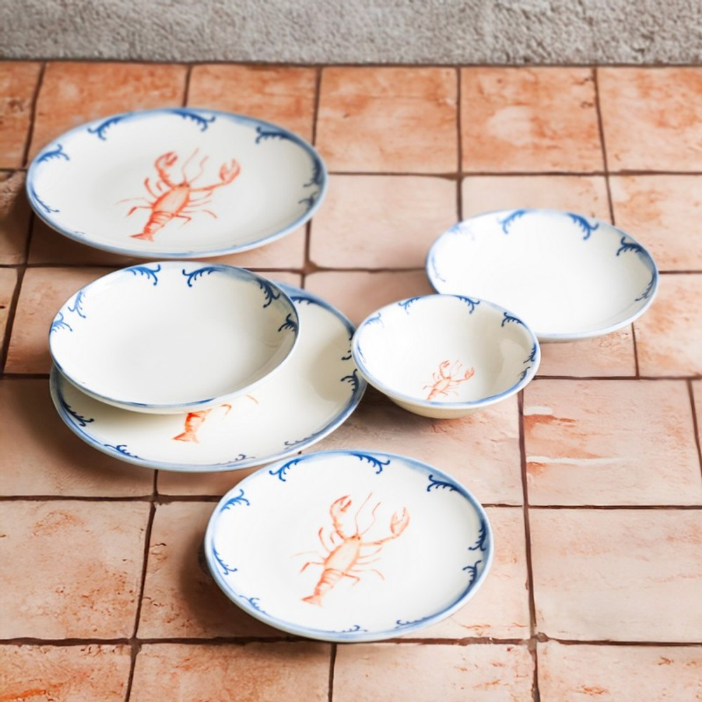 Lobster Blue Тарелка 20см 1972 [12]