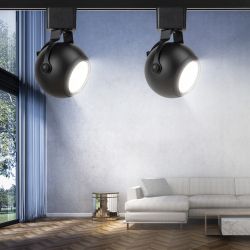 Трековый светильник однофазный ЭРА TR35-GU10 BK под лампу GU10 черный