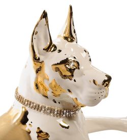 AHURA- 28 Фигура «Немецкий дог» с кристаллами Сваровски
