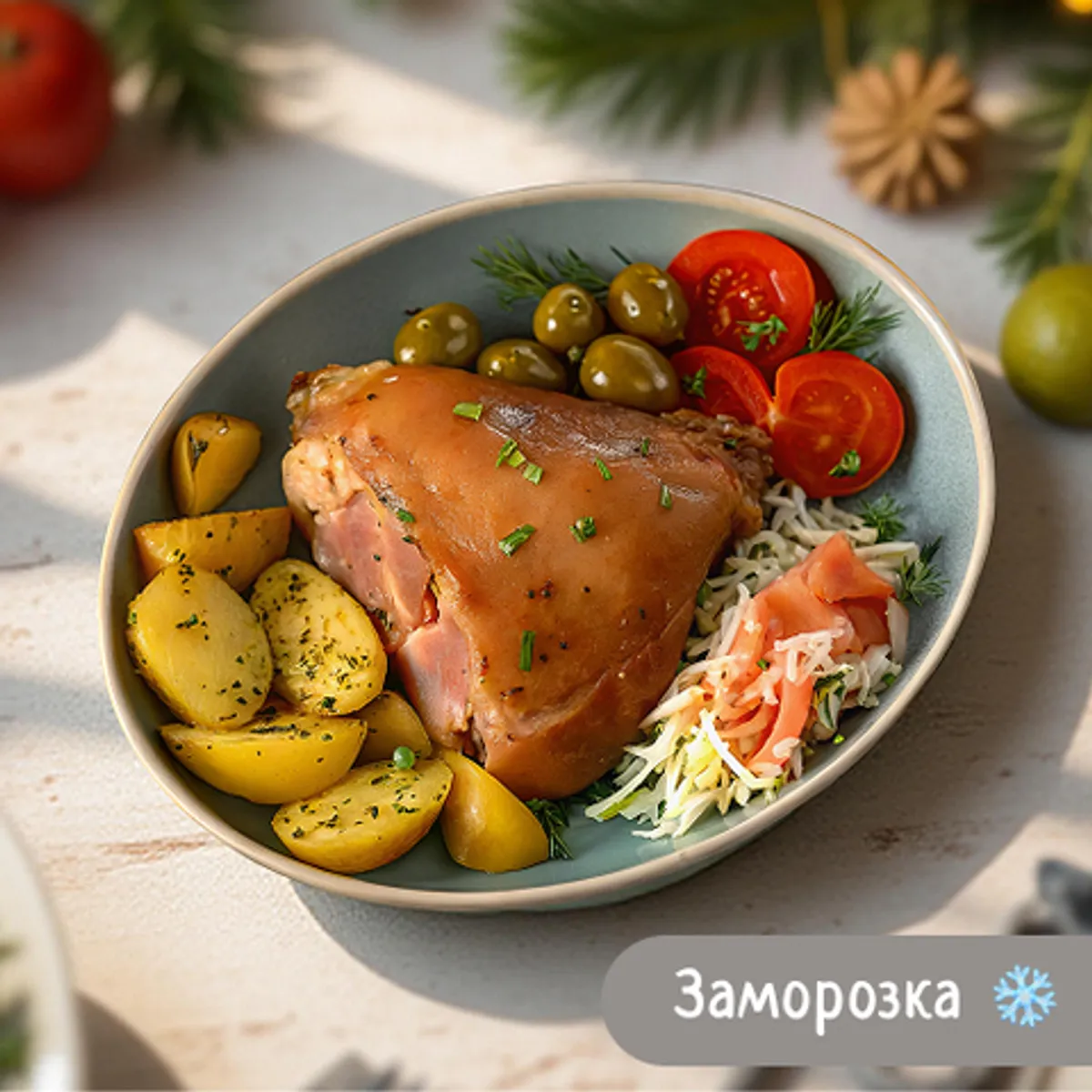 Фотография Буженина с беконом в ягодном соусе / 1,3 кг купить в магазине Афлора