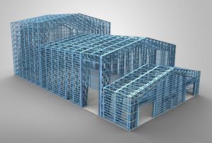 Каркас ЛСТК склада, овощехранилища, цеха.