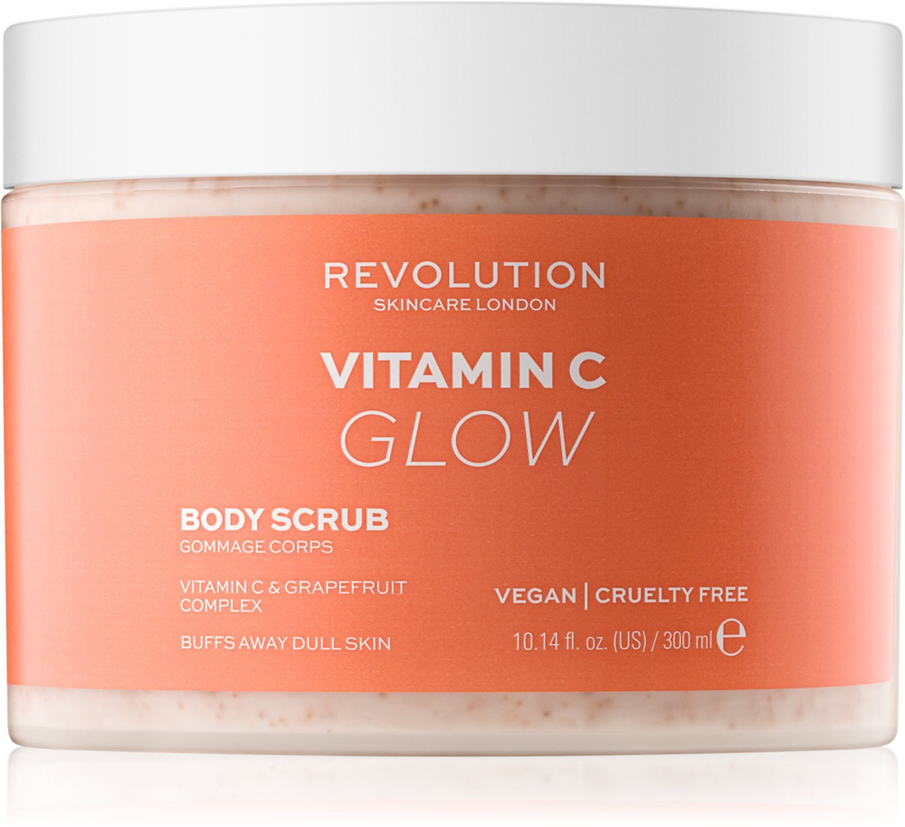 Revolution Skincare Body Vitamin C (Glow) - очищающий скраб для тела /   300  ml  / GTIN 5057566328326