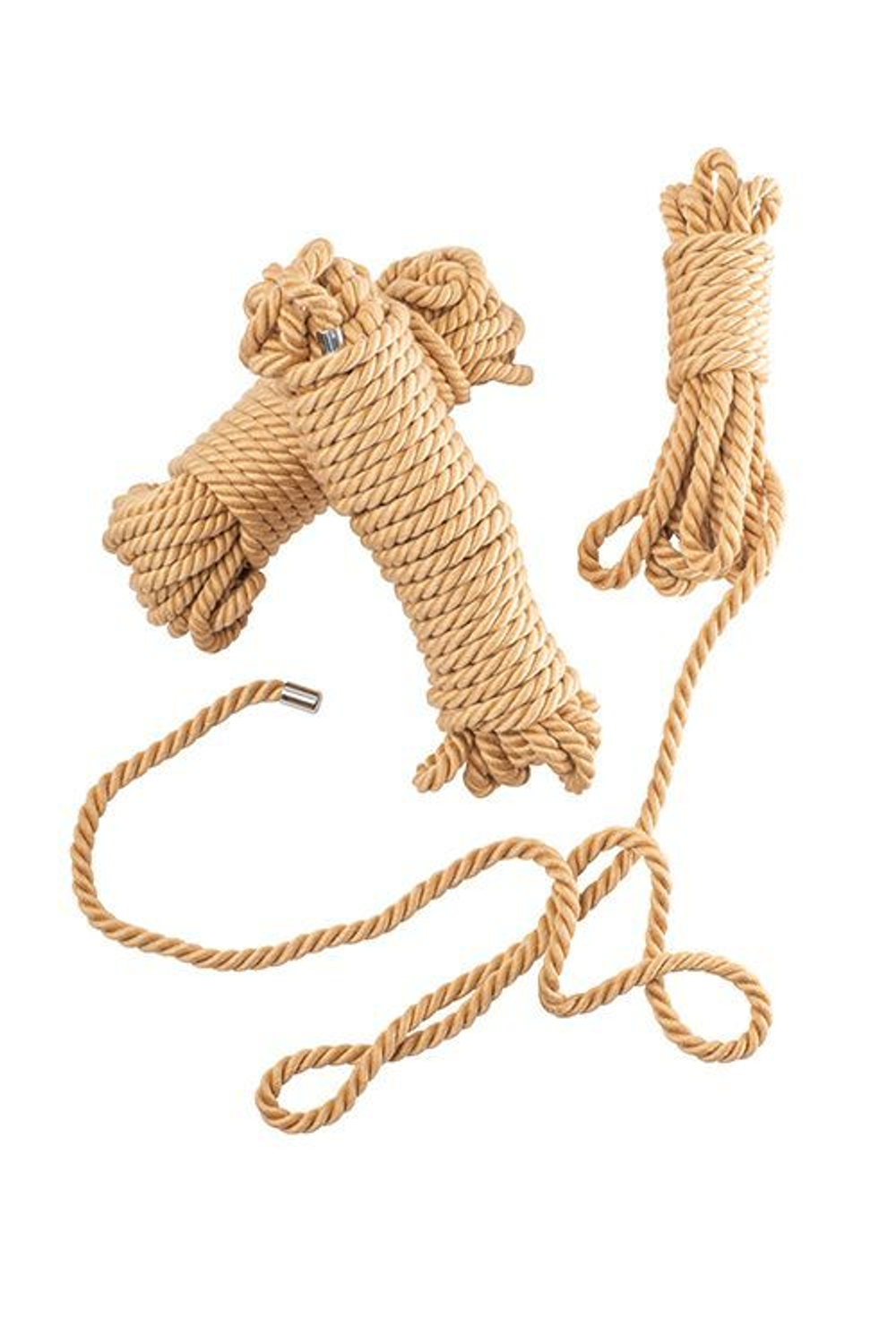 Хлопковая веревка PREMIUM BONDAGE ROPE COTTON - 10 м. (Цвет: телесный)