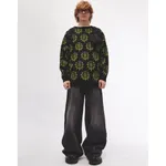 Свитер БИЧ Репей черный / зеленый