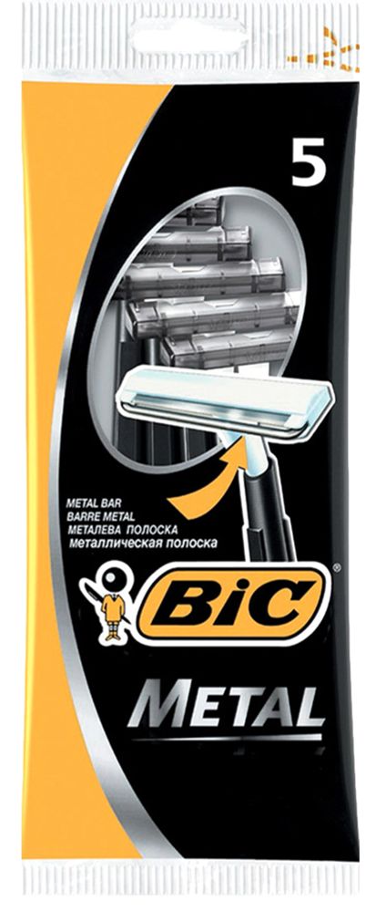 Bic одноразовые станки Bic Metal 5 шт