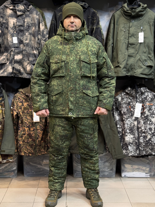 Костюм тактический горка пиксель зима