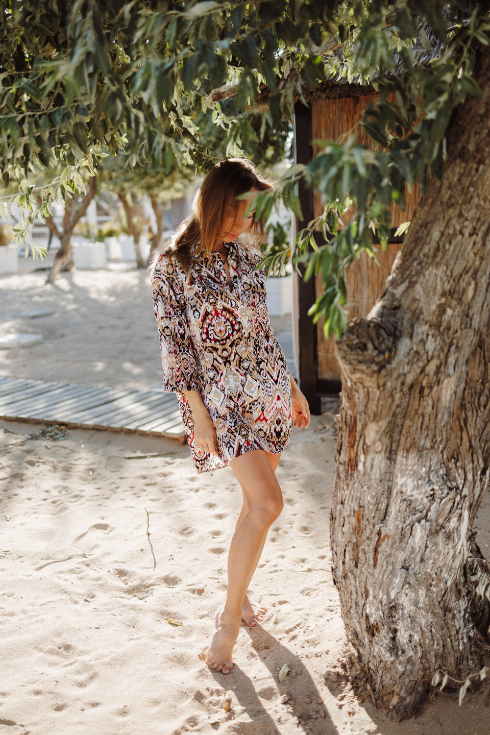 Блузка-Туника "Разноцветный орнамент"