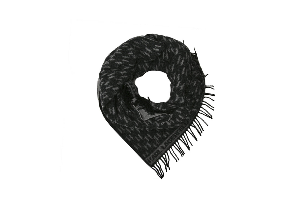 набор k/monogram plaid+pillow Karl Lagerfeld - черный(220W3981)