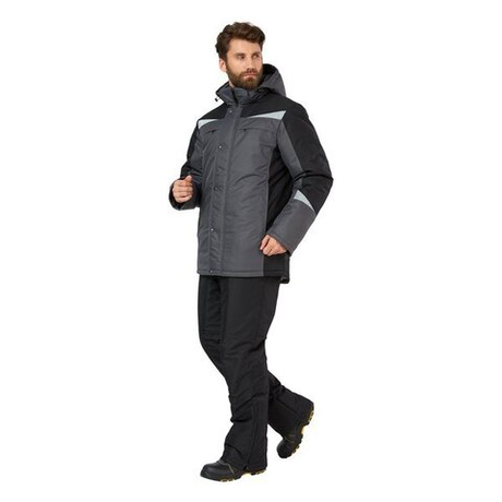 Куртка рабочая мужская зимняя "Дэлф" цвет черный