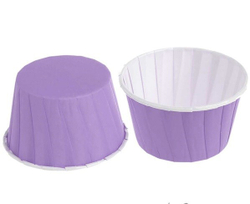 Капсулы с усиленным краем, 50*40 мм, фиолетово-белые ламинация, 10 шт/упак