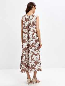 Trends Brands Base Платье Жен 09_04_dr787SS_brown_print Молочный