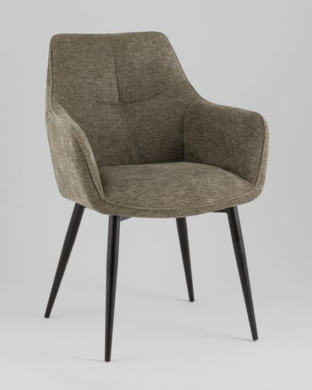 Стул обеденный Adam рогожка серо-зеленый