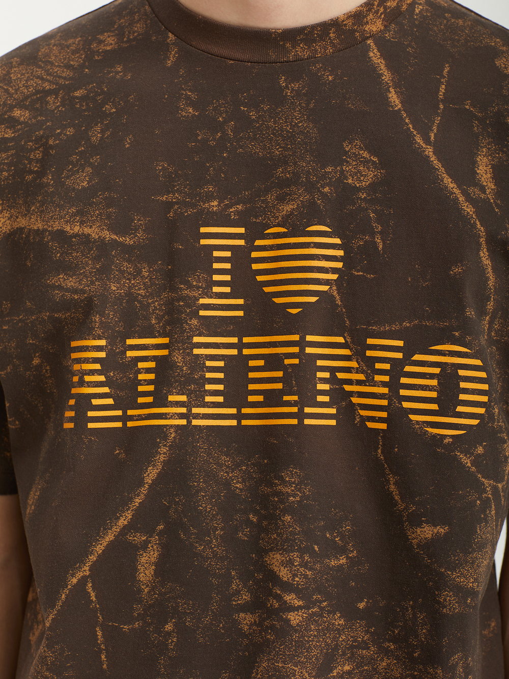 Мужская Футболка I Love Alieno Camo