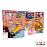 Интерактивная игровая стена «Котолабиринт энергия», 3,5×1,8×0,6 м