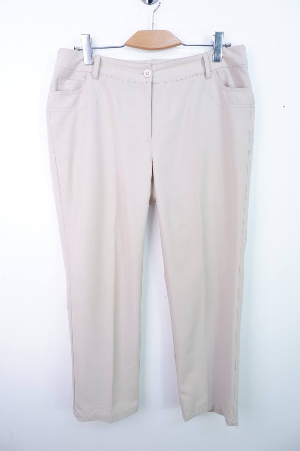 Брюки Colbary светлые, маркировка 42, визуально на 48/50 размер