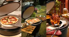 Керамический гриль Big Green Egg XL XLarge (очень большой), 61 см, на модульной подставке с тумбой