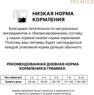 Сухой корм Premier ягненок с индейкой для собак мелких пород