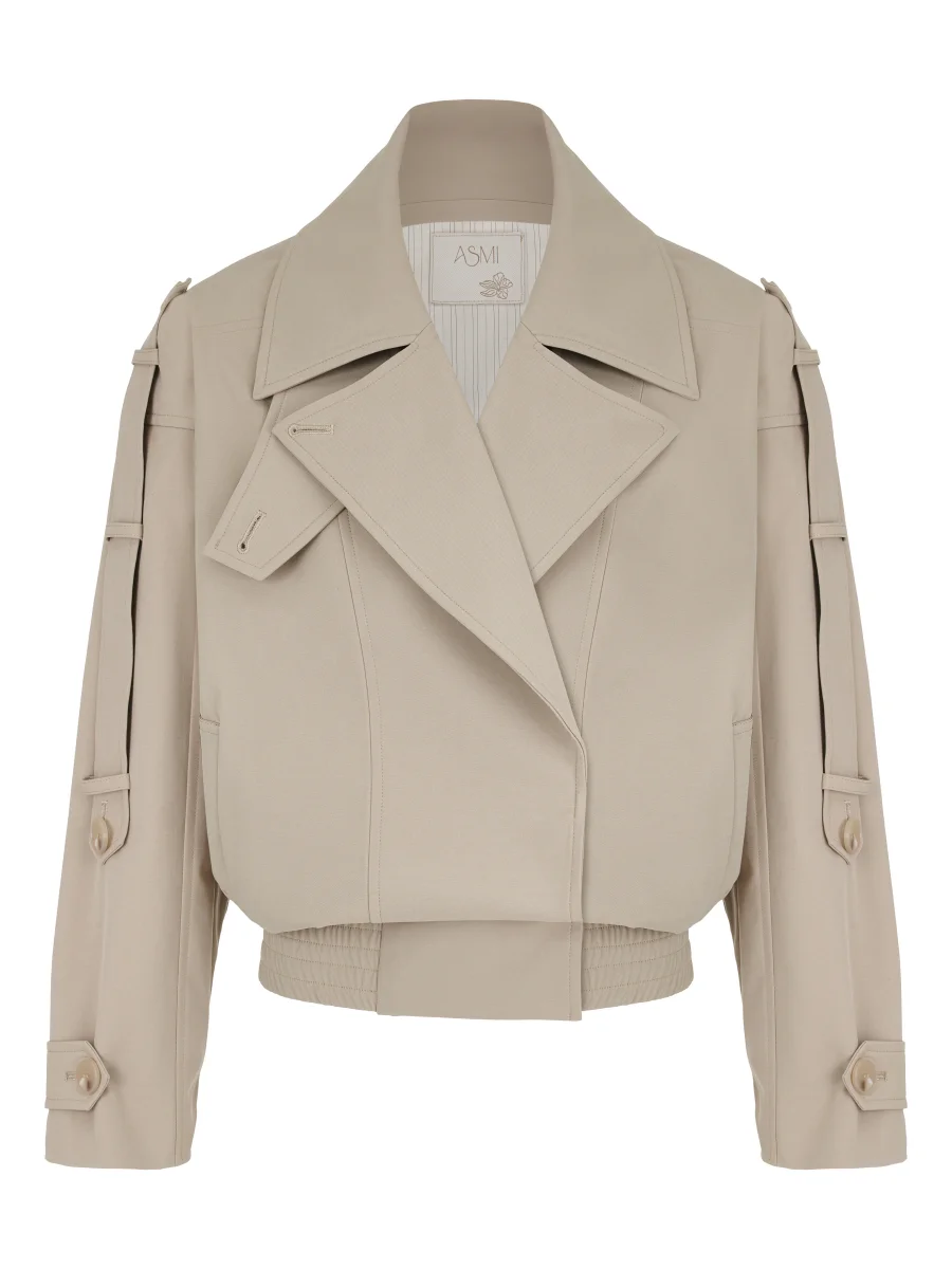 Тренч с накидкой Moss, Бежевый