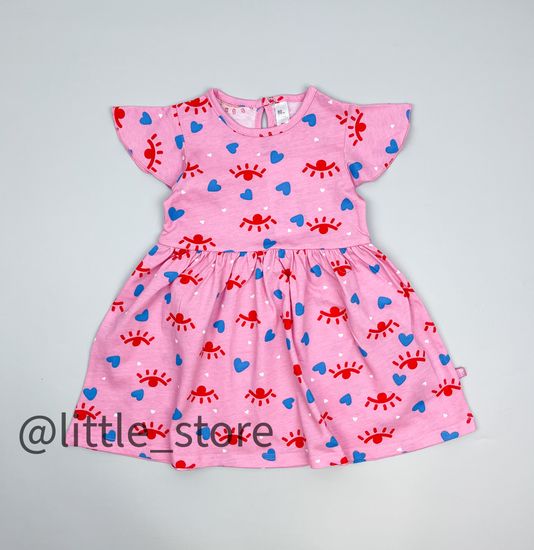 Платье хлопковое, Розовое