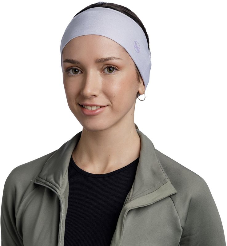 Повязка на голову спортивная Buff Headband CoolNet Solid Lilac Фото 3