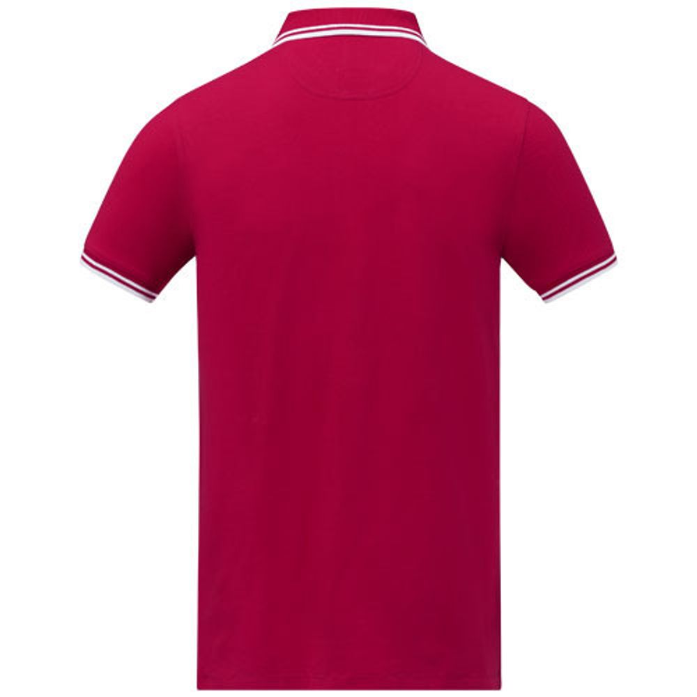 Amarago Мужское поло с коротким рукавом и контрастной отделкой