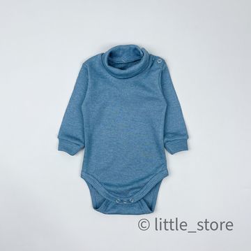 Боди-водолазка из кашкорсе, Синий камень