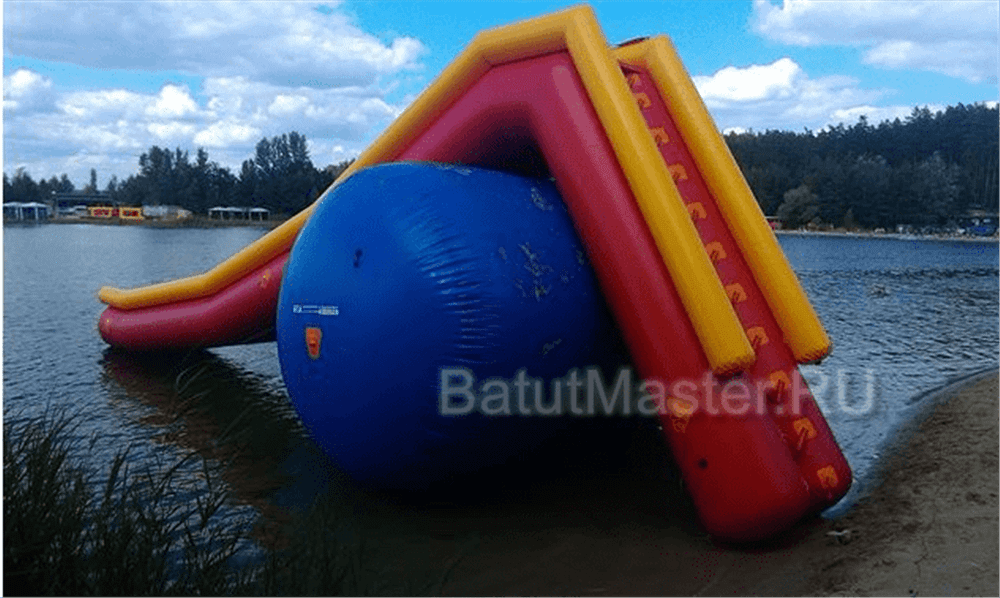 Надувная водная герметичная горка «Эльбрус» 12x5x5 м