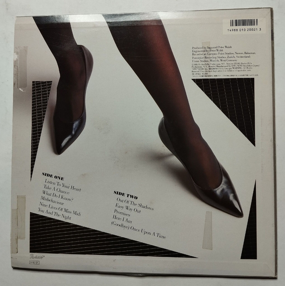 Винтажная виниловая пластинка LP Saga Behaviour (Japan 1985) (No Obi)
