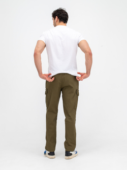 Карго джоггеры прямые. Хаки