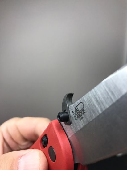 Сьемный титановый вейв для складных ножей (Grey wash)