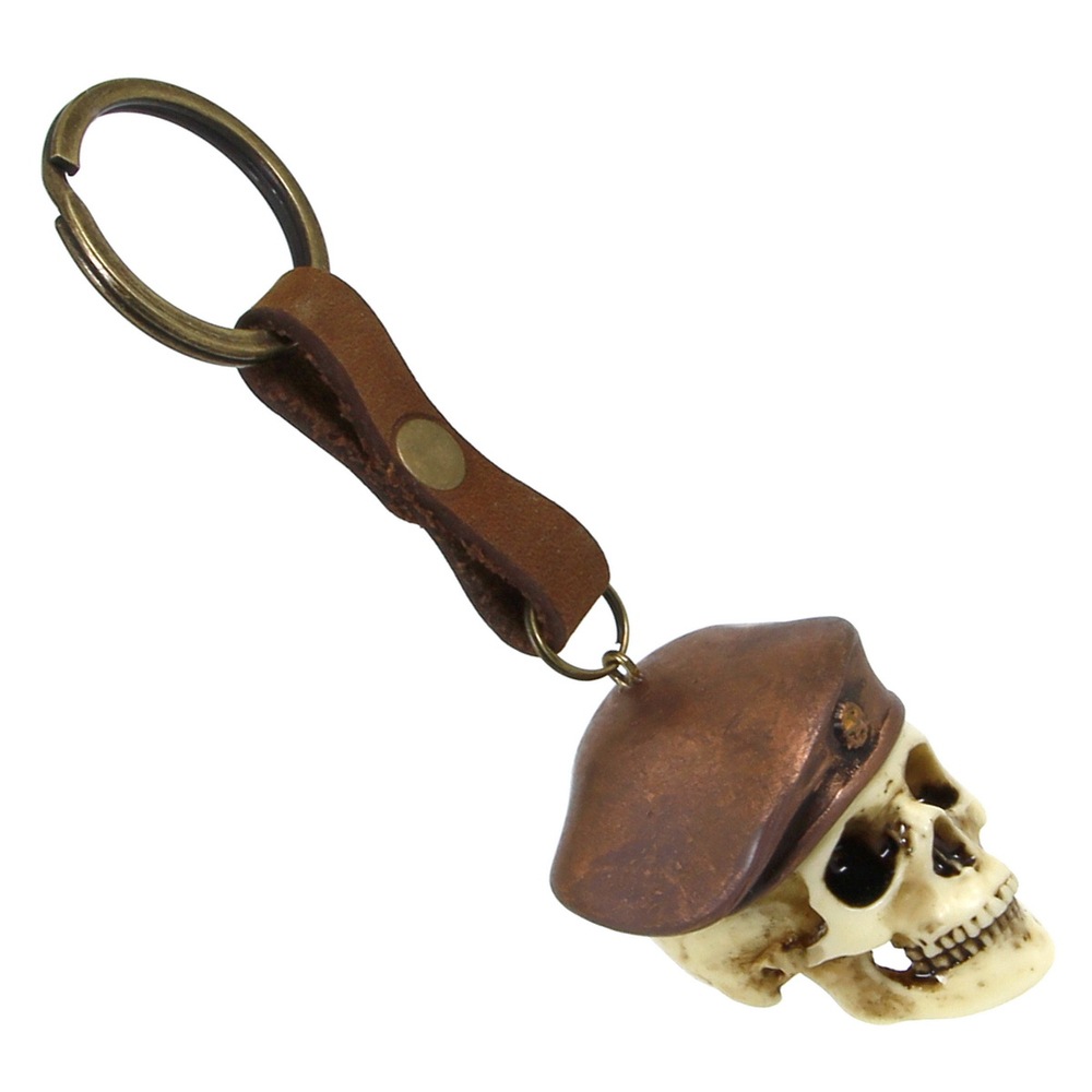 Брелок Череп в берете (107)