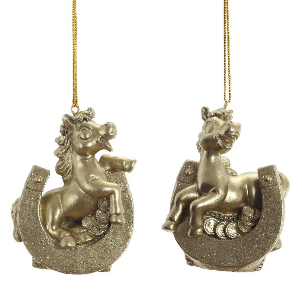 GAEM Фигурка декоративная подвесная"Лошадка", L5 W3 H7,5 см, 2в.