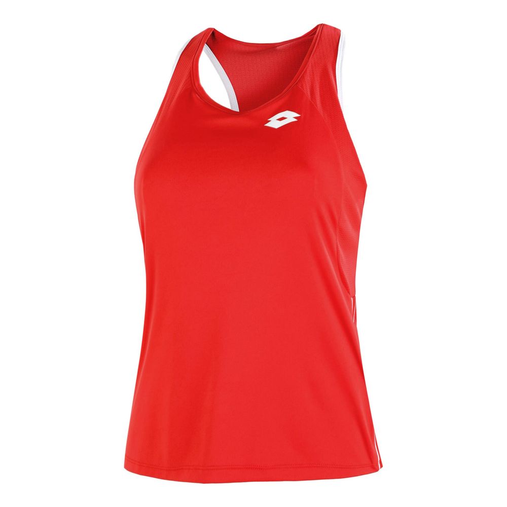 Женская теннисная майка Lotto Squadra II PL Tank Top Women - Red, White