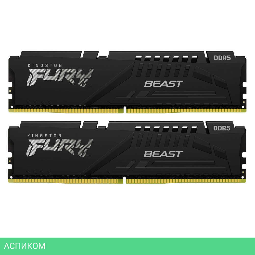 Оперативная память Kingston Fury Beast Black Expo 16Gb (KF560C30BBEK2-16)
