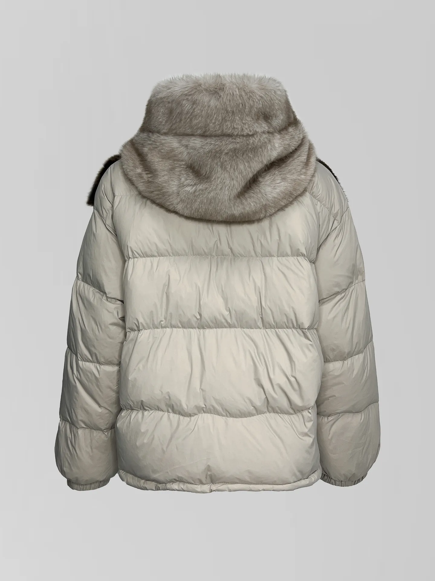 Куртка ALLURE YKE5225 с меховыми вставками и капюшоном