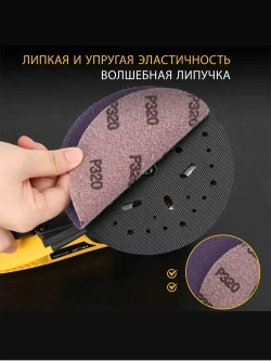 HYVST ks-05-150-2.5(ход 2.5мм) новейший стиль подключаемый многофункциональный Электрическая эксцентриковая бесщеточная шлифмашинка