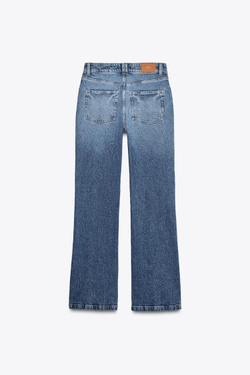 ZARA ДЖИНСЫ Z1975 BOOTCUT С ВЫСОКОЙ ПОСАДКОЙ, ВЫЦВЕТШИЙ СИНИЙ
