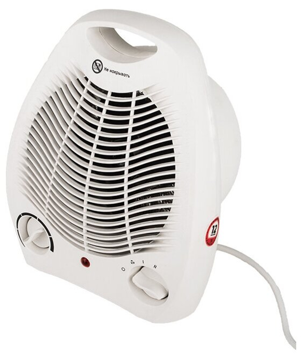 Тепловентилятор Союз ТВС-2000, белый, спиральный нагреватель, механическое управление