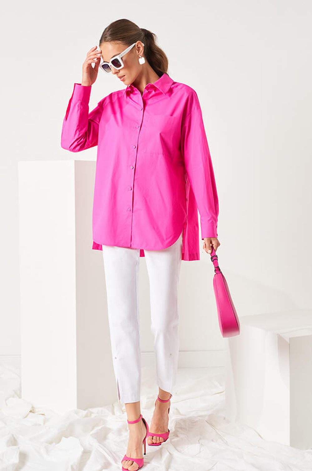 22801 Блузка женская (фуксия)