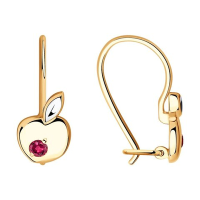 Серьги Au 585 (025257)