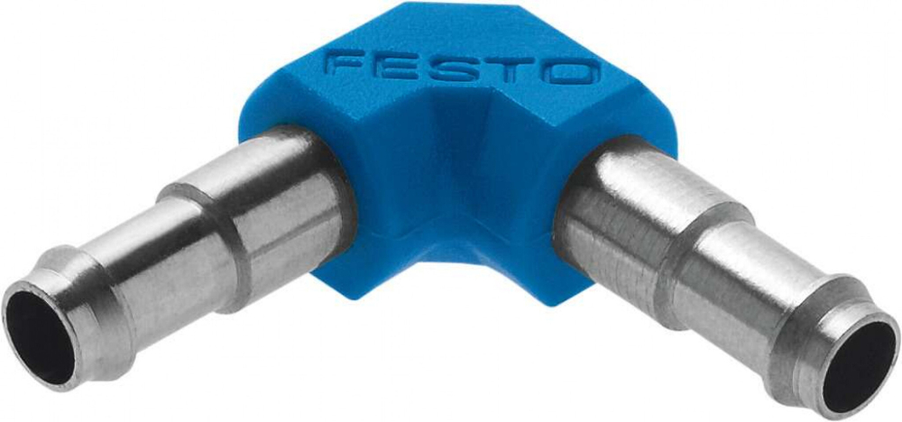 Фитинг ниппельный угловой Festo L-PK-6 (комплект 10 шт)