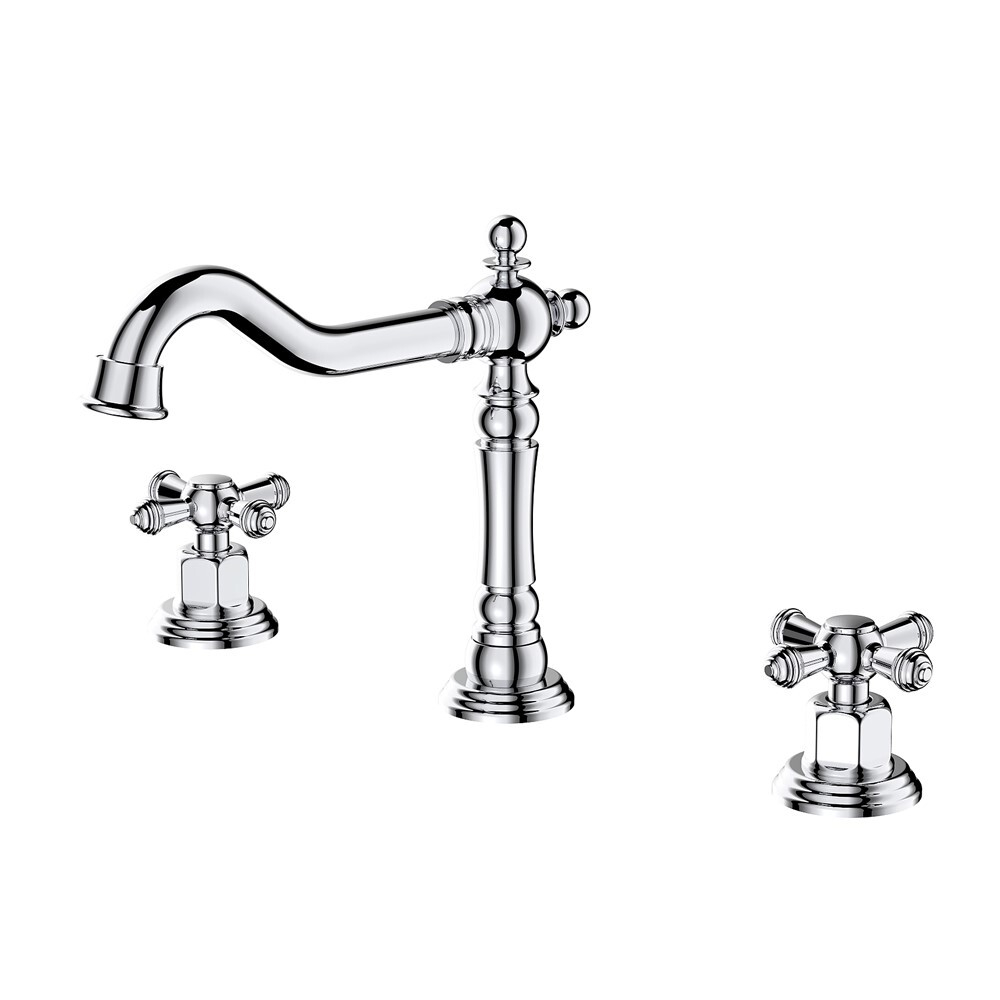 370112 Смеситель на борт раков. ХРОМ (3 отв.) ViEiR (10/1шт)