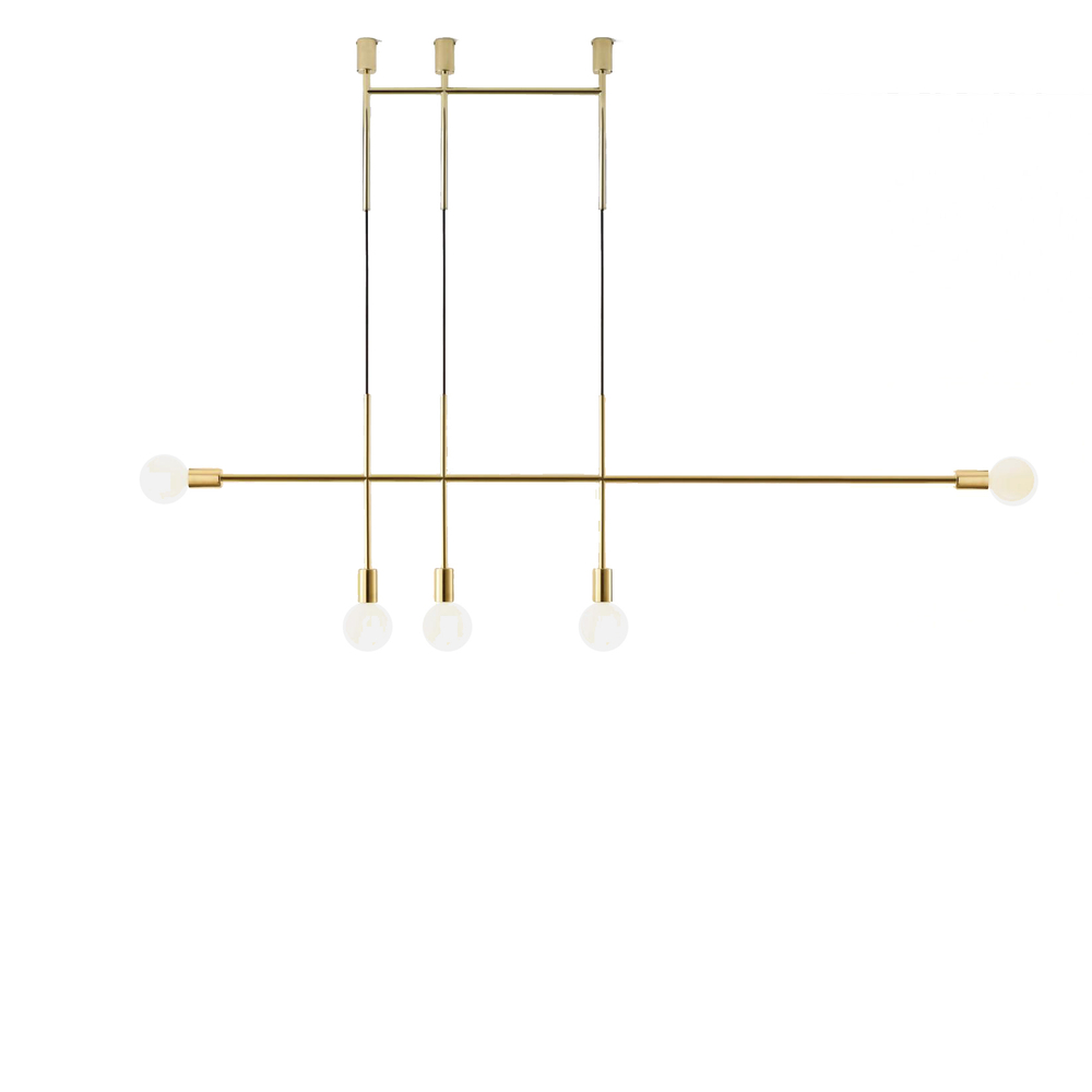 Ceiling design lamp Big Kick by Volker Haug (Gold)