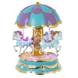 GAEM Изделие декоративное "Карусель" (музык., подсветка, 3xLR44), L12 W12 H17,5 см