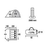 Палатка туристическая Green Glade Tarzan, 4 местная