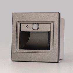 Citilux Скалли CLD005KS1 Встраиваемый светильник с датчиком движения Графит