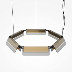 Люстра подвесная светодиодная Maytoni Flat MOD296PL-L40BS3K