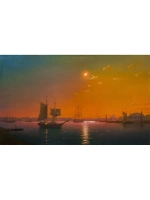 Картина маслом Летняя ночь Якубалиев